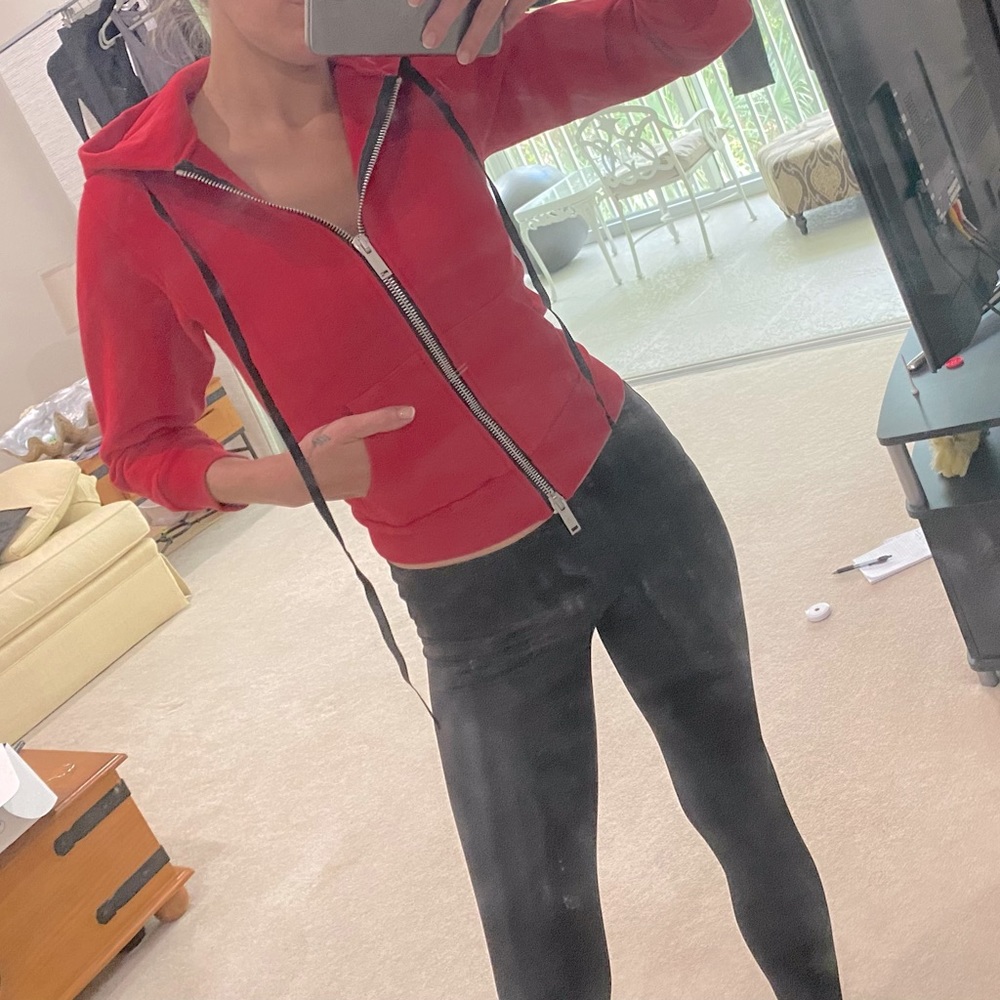Ben Taverniti Unravel Project hooded red sweatshirt